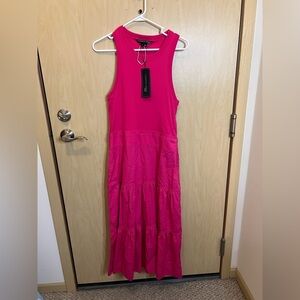 NWT Veronica Beard Austyn Mixed Media Stretch Cotton Dress